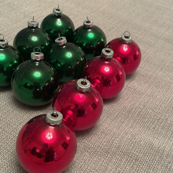 Set of 10 Vintage RAUCH IND. Glass Christmas Ornaments in Good Condition - Picture 3 of 11